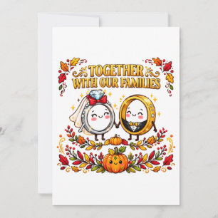 Invitation Conception de mariage avec nos familles