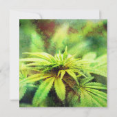 Invitation Conception de mariage de mauvaises herbes non trad (Dos)