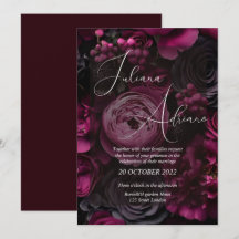 conception de mariage floral bordeaux mettant en v