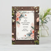 Invitation 🌿 Conception de mariage floral élégant 🌿 (Debout devant)