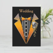 Invitation Conception de mariage Steampunk Smoking (Debout devant)