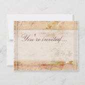 Invitation Conception de mariage vintage rétro (Devant)