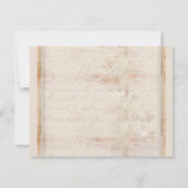 Invitation Conception de mariage vintage rétro (Dos)