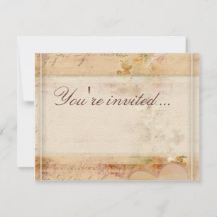 Invitation Conception de mariage vintage rétro