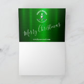 Invitation Conception de monogramme de golf métallique élégan (Intérieur)