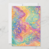 Invitation Conception de monogramme floral abstrait moderne p (Dos)