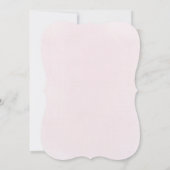 Invitation conception de noeud papillon rose fille de premièr (Dos)