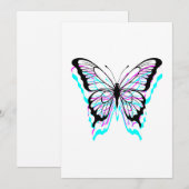 Invitation Conception de papillon de bogue (Devant / Derrière)