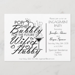 Invitation Conception de partie de fiançailles