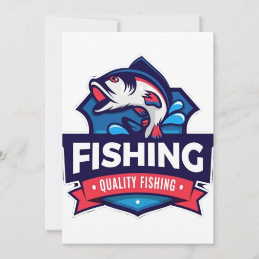 Invitation Conception de pêche Pêche Pêche Pêche Faune Pêche  (Devant)