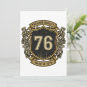 Invitation Conception de qualité supérieure faite en 1976 ave (Debout devant)