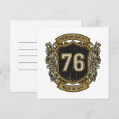 Invitation Conception de qualité supérieure faite en 1976 ave (Devant / Derrière)