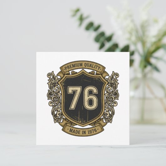 Invitation Conception de qualité supérieure faite en 1976 ave (Debout devant)