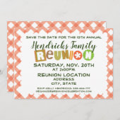 Invitation Conception de réunion de famille (Devant / Derrière)