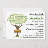 Invitation Conception de réunion familiale. (Devant)