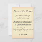 Invitation conception de sauvegarde de la date (Dos)