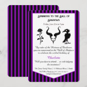Invitation Conception de script d'anniversaire Dark Fantasy S (Devant / Derrière)