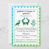 Invitation Conception de script pour anniversaire Dark Fantas (Devant)