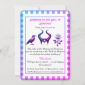 Invitation Conception de script pour anniversaire Dark Fantas (Devant)