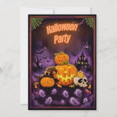 Invitation Conception de soirée d'Halloween Spooktacular (Devant)