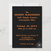 Invitation Conception de soirée d'Halloween Spooktacular (Dos)