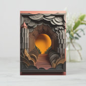 Invitation Conception de T-shirt en art papier 3D (Debout devant)