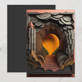 Invitation Conception de T-shirt en art papier 3D (Devant / Derrière)