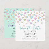 Invitation Conception de taches de cœur colorées (Devant / Derrière)