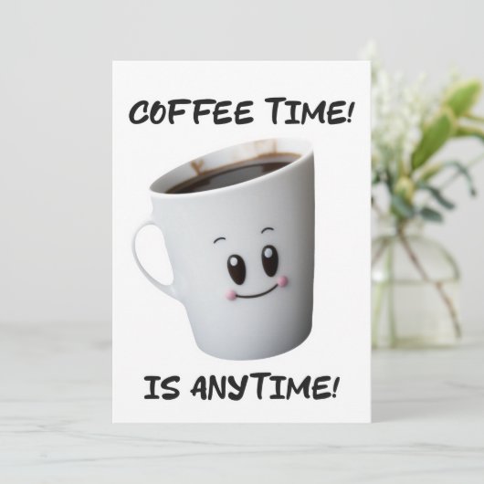 Invitation Conception de tasse de café cool haute qualité (Debout devant)