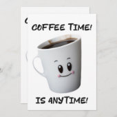 Invitation Conception de tasse de café cool haute qualité (Devant / Derrière)