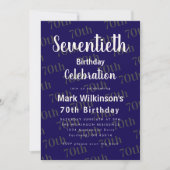 Invitation Conception de texte pour la célébration du soixant (Devant)