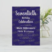 Invitation Conception de texte pour la célébration du soixant (Debout devant)