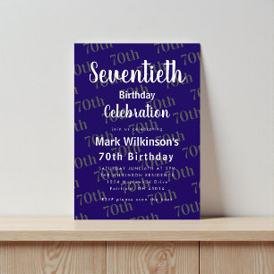 Invitation Conception de texte pour la célébration du soixant