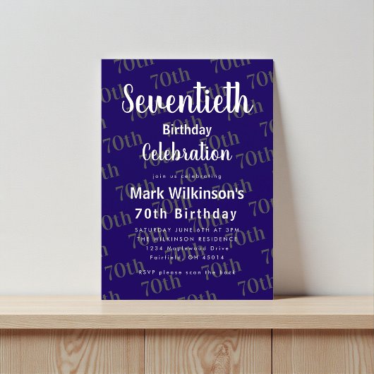 Invitation Conception de texte pour la célébration du soixant