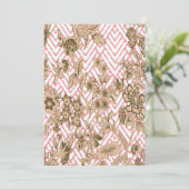 Invitation conception de textile corail présentant un motif d (Debout devant)