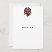 Invitation Conception de totem tribal Haida Loup (Dos)
