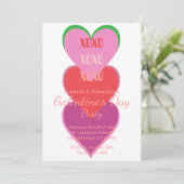 Invitation Conception de typographie pour la fête de la Galen (Debout devant)