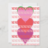 Invitation Conception de typographie pour la fête de la Galen (Dos)