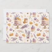 Invitation Conception de vente de pâtisseries au miel et à la (Dos)