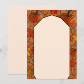 Invitation Conception de vitrail d'automne (Devant / Derrière)