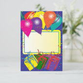 Invitation Conception des fêtes d'anniversaire (Debout devant)