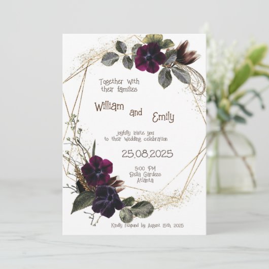 Invitation Conception des fleurs (Debout devant)