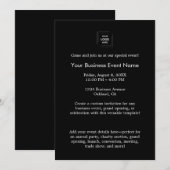 Invitation Conception d'événements professionnels minimaliste (Devant / Derrière)