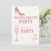 Invitation "Conception d'invitation de fête de bachelorette c (Debout devant)