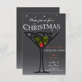 Invitation Conception d'invitation de fête de Noël (Devant / Derrière)