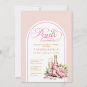 Invitation Conception d'invitation de mariage Chic Perles et  (Devant)
