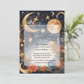 Invitation Conception d'invitation de mariage de la magie cél (Debout devant)