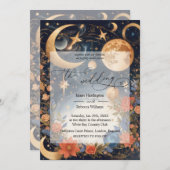 Invitation Conception d'invitation de mariage de la magie cél (Devant / Derrière)