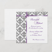 Invitation conception d'invitation de mariage de style Damas  (Devant / Derrière)