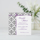 Invitation conception d'invitation de mariage de style Damas  (Debout devant)